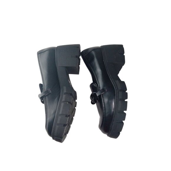 Torrid Black Chunky Loafer Chain Platform Slip On Heel Shoes SIZE 9.5 - Picture 6 of 10